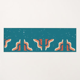 Retro Patroon Workout  Yogamat