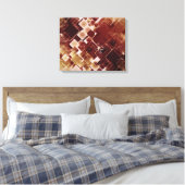  retro Patroonschilderdoek Canvas Afdruk (Insitu (Slaapkamer))