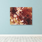  retro Patroonschilderdoek Canvas Afdruk (Insitu (Houten vloer))