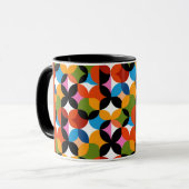 RETRO Pattern Colorful Mid Century Modern Name Mok (Voorkant links)