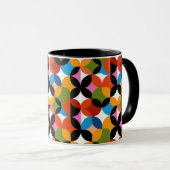 RETRO Pattern Colorful Mid Century Modern Name Mok (Voorkant rechts)