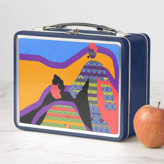 Retro  Pattern Mensen (In situ)