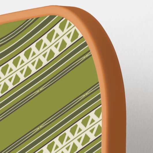 Retro Pattern Monogrammed Pickleball Paddle (Links Detail)