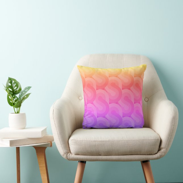 RETRO PATTERN VAN GROOVY SEVENTIES KUSSEN (Stoel)
