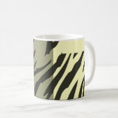 Retro Pattern Zebra Pop Art 2 Koffiemok (Voorkant rechts)