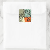 Retro Pattern Zebra Pop Art Stickers (Tas)