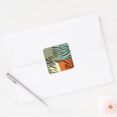 Retro Pattern Zebra Pop Art Stickers (Envelop)