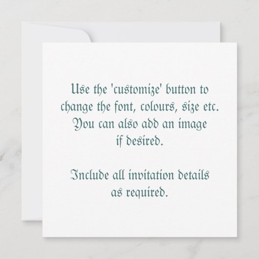  retro  paukveren nodigen kaart (Achterkant)