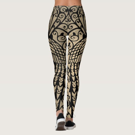 Retro Pauw Leggings (Achterkant)