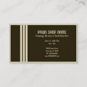 retro pawn shop visitekaartje (Achterkant)