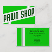 retro pawn shop visitekaartje (Voorkant / Achterkant)