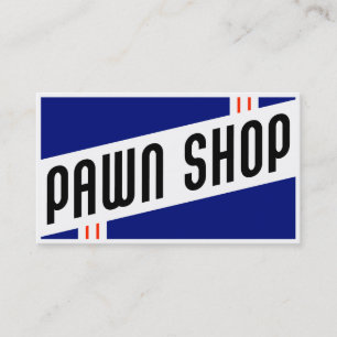 retro pawn shop visitekaartje