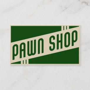 retro pawn shop visitekaartje