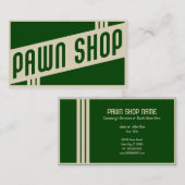 retro pawn shop visitekaartje (Voorkant / Achterkant)
