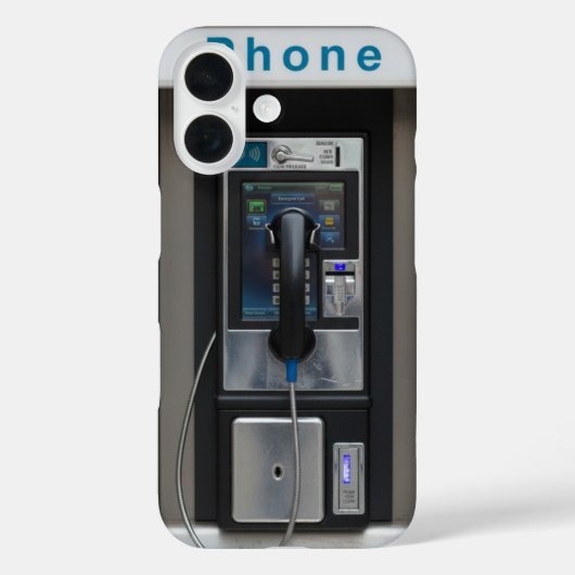 Retro Payphone Ontwerp,  Telephone Booth Art Case-Mate iPhone Case (Achterkant)