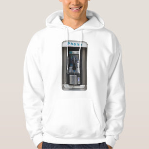 Retro Payphone Ontwerp,  Telephone Booth Art Hoodie