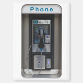 Retro Payphone Ontwerp,  Telephone Booth Art Magneet (Voorkant)