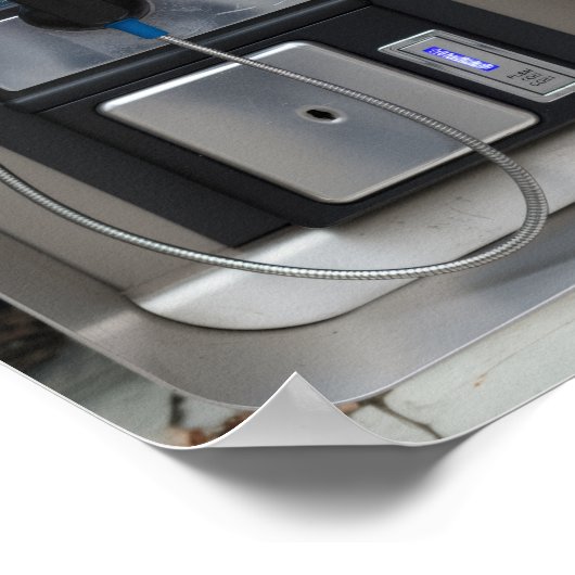 Retro Payphone Ontwerp, Telephone Booth Art Poster (Hoek)