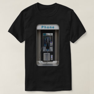 Retro Payphone Ontwerp,  Telephone Booth Art T-shirt