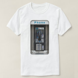 Retro Payphone Ontwerp,  Telephone Booth Art T-shirt