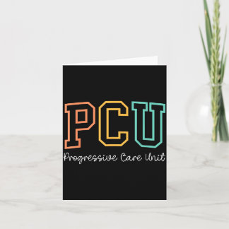 Retro Pcu Progressieve Zorg Eenheid Rn Verpleegste Kaart