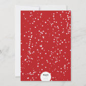 Retro Peace Love Joy Kerstmis 3 Foto Collage Feestdagenkaart (Achterkant)