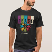Retro Peace Mandala Spiritual Quote Art T-shirt (Voorkant)