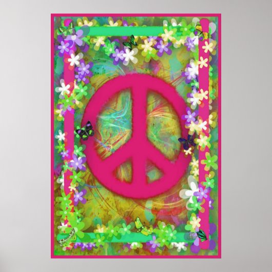 Retro Peace Poster (Voorkant)