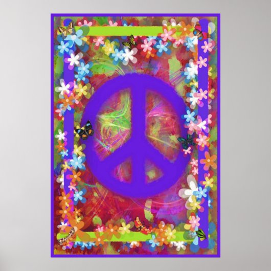 Retro Peace Poster V (Voorkant)