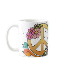 Retro Peace Sign heeft uzelf een Groovy Kerstmis