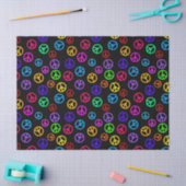 Retro Peace Sign Patroon Tissuepapier (Craft)