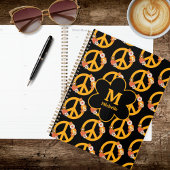 Retro Peace Sign Planner