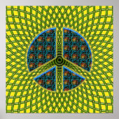 RETRO PEACE SIGN POSTER (Voorkant)