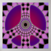 RETRO PEACE SIGN POSTER (Voorkant)