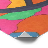 Retro Peace Symbol Art Poster (Hoek)