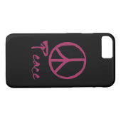Retro Peace-teken Case-Mate iPhone Case (Achterkant (Horizontaal))