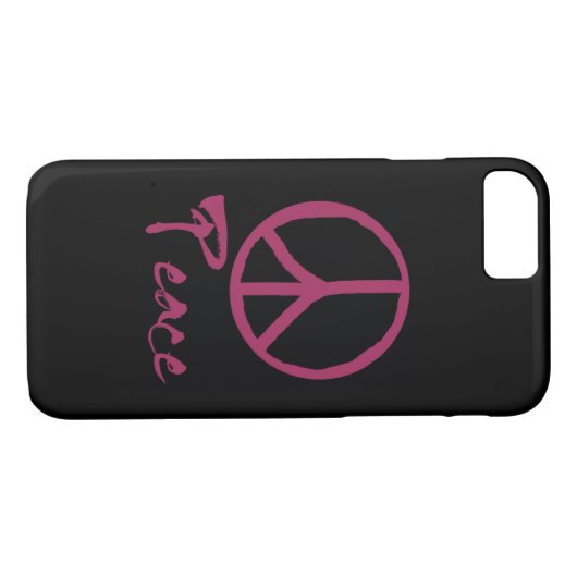 Retro Peace-teken Case-Mate iPhone Case (Achterkant (Horizontaal))
