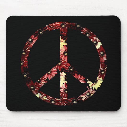 Retro Peace-teken Muismat (Voorkant)