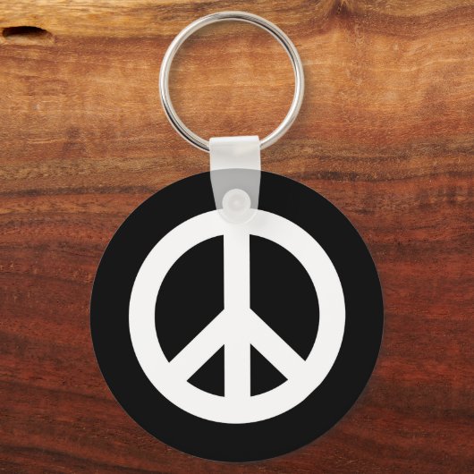 Retro Peace-teken Sleutelhanger (Voorkant)
