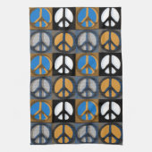 Retro Peace-teken Theedoek (Verticaal)