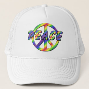 Retro Peace-teken Trucker Pet