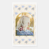 Retro Peach Graduation Announcement Servet (Voorkant)