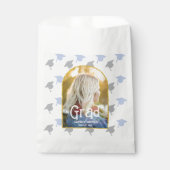 Retro Peach Graduation Bedankzakje (Voorkant)