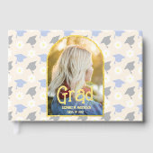 Retro Peach Graduation Gastenboek (Voorkant)