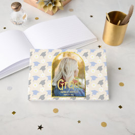 Retro Peach Graduation Gastenboek