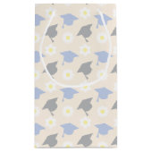 Retro Peach Graduation Klein Cadeauzakje (Achterkant)