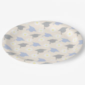 Retro Peach Graduation Papieren Bordje (Gekanteld)