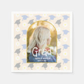 Retro Peach Graduation Servet (Voorkant)