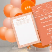 Retro Peach MCM Mid-Century Modern Game Kaart