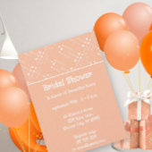 Retro Peach  MCM Mid-Century Modern Kaart